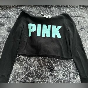 Victoria’s Secret cropped black hoodie small